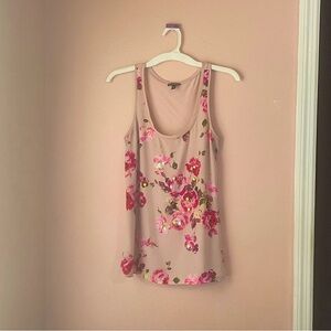 Express Floral Sequins Tank Top Sz Small